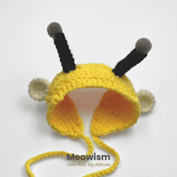 π Buzz Meow: Crochet Bee Hat for Cats - Meowism
