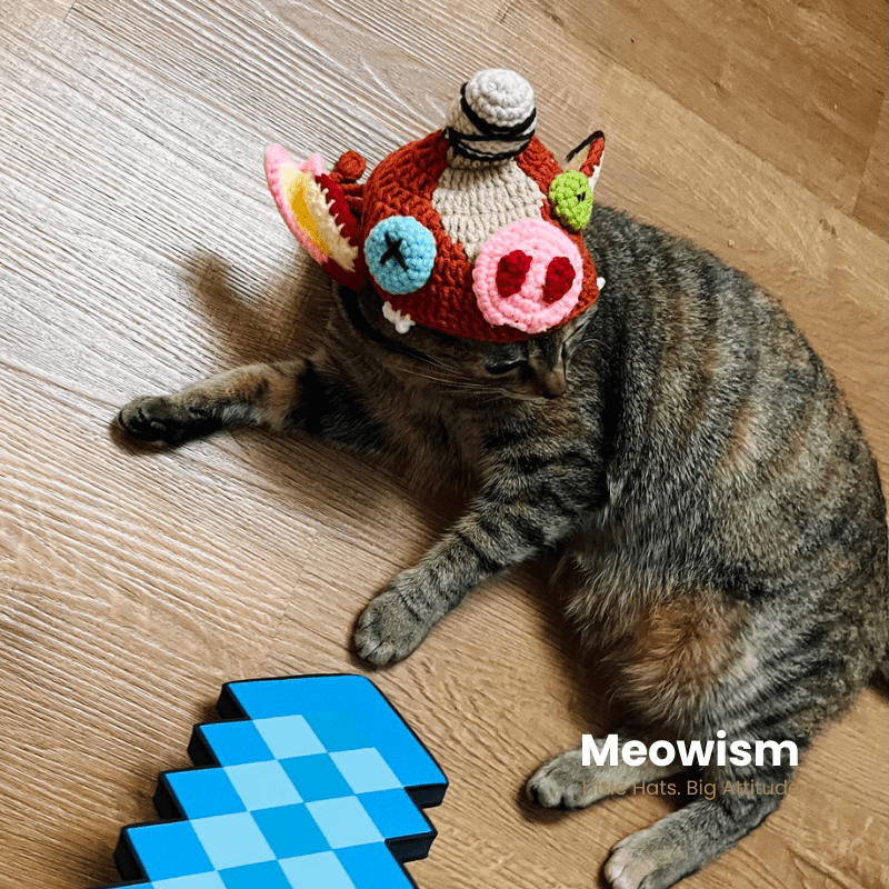 🐷 Little Bokoblin – Zelda Cosplay Hat for Cats - Meowism